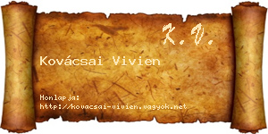 Kovácsai Vivien névjegykártya